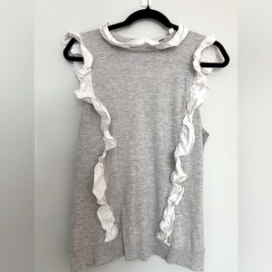 Ted Baker sleeveless ruffled shirt.